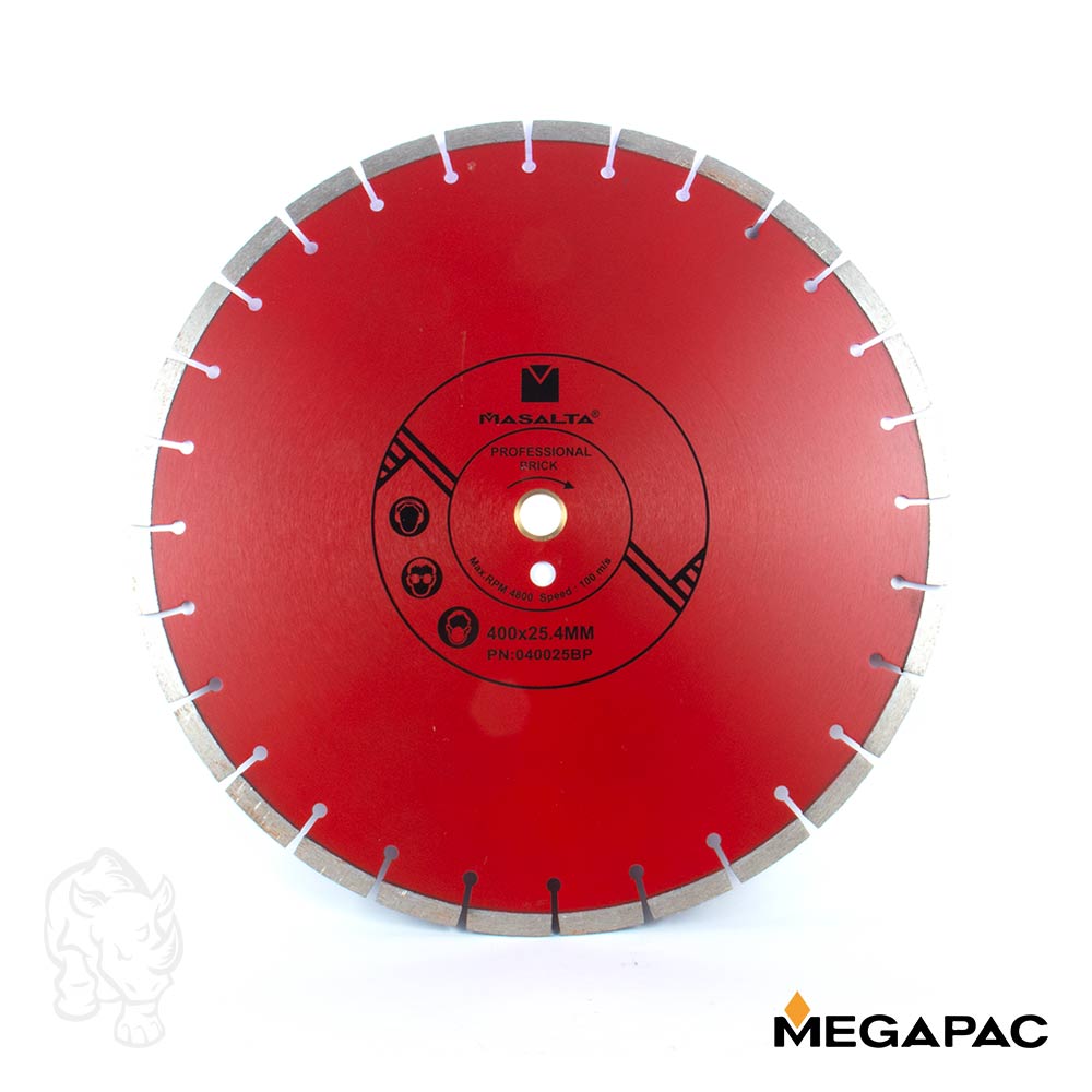 Disco diamantado para ladrillo de 16" 400x25